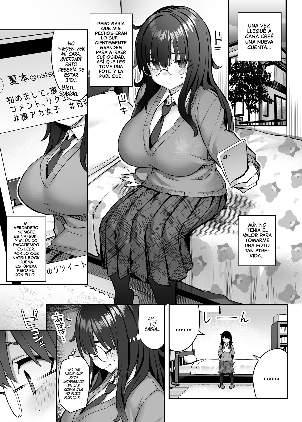 Moto InCha no Kyonyuu Yariman Imouto ga Erosugite, Onii-chan wa Mou...!! 0 ~Jimiko no Watashi ga Kawatta Riyuu~ | ¡¡No puedo con mi Hermanita comelibros ahora que se convirtió en una puta...!! 0 page 7 full