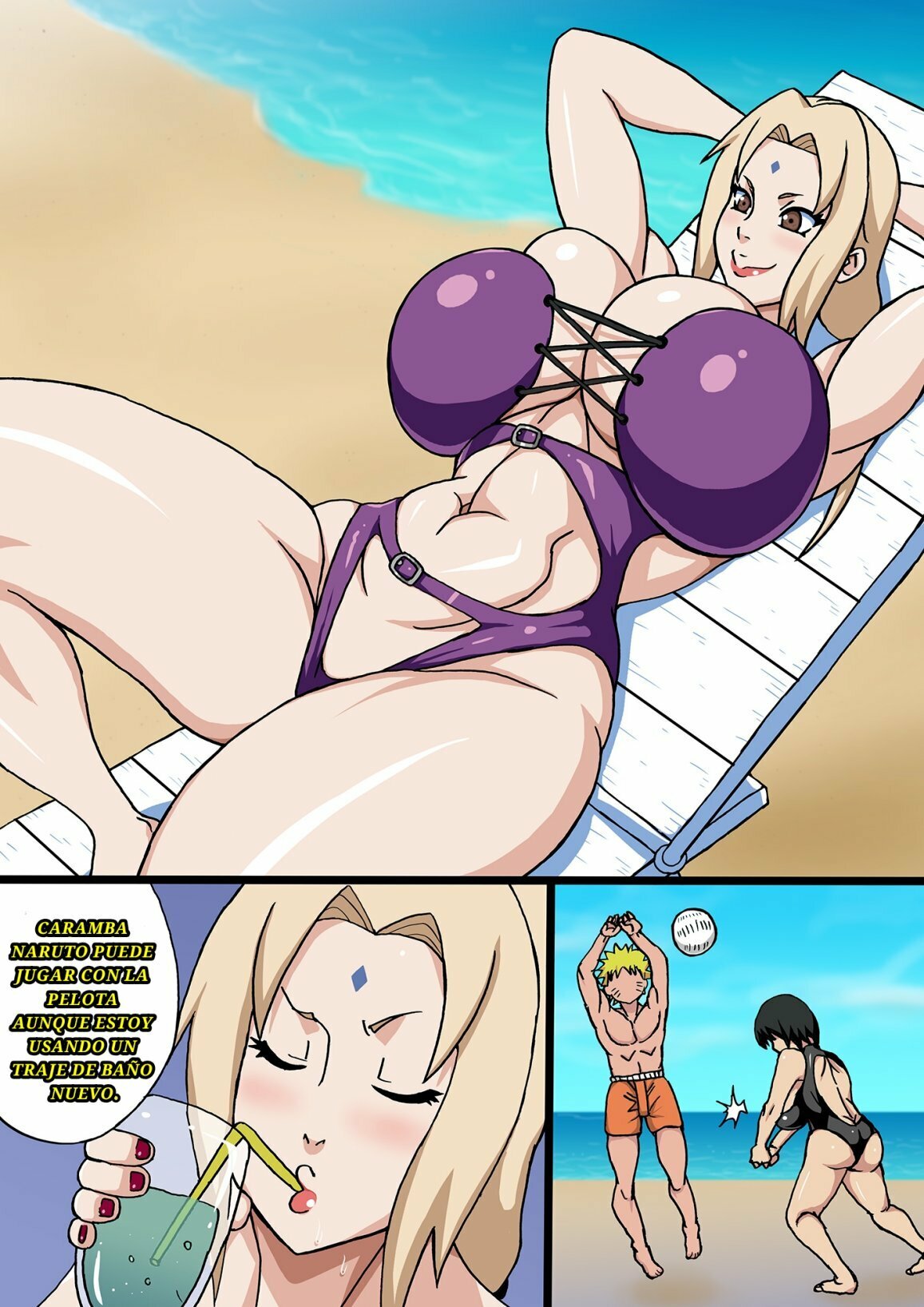 Zoku Tsunade no Insuiyoku | After Tsunade's Obscene Beach page 2 full