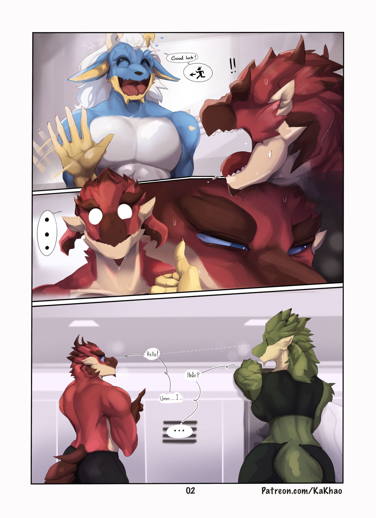 After gym: Rathian&Rathalos page 2 full