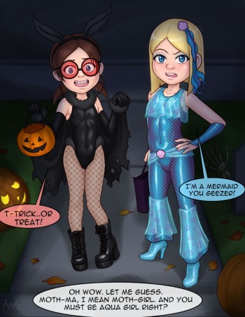 [AAANinja] Halloween with Gurdy and Becky cover