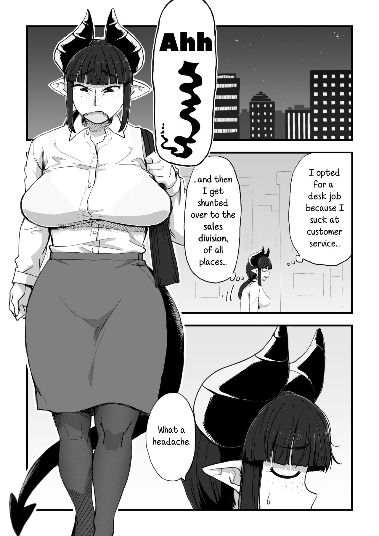 Jimi Succubus-san ~ Shotacon Mojyo Succubus Hajimete no Sakusei Gyoumu ~ | Plain Miss Succubus ~a dorky shotacon succubus makes her first collection~ page 4 full