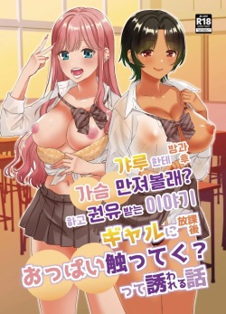 Gal ni Houkago Oppai Sawatte ku? te Sasowareru Hanashi | 갸루한테 방과후 가슴 만져볼래? 하고 권유받는 이야기