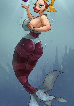 in the blue sea in the white foam...