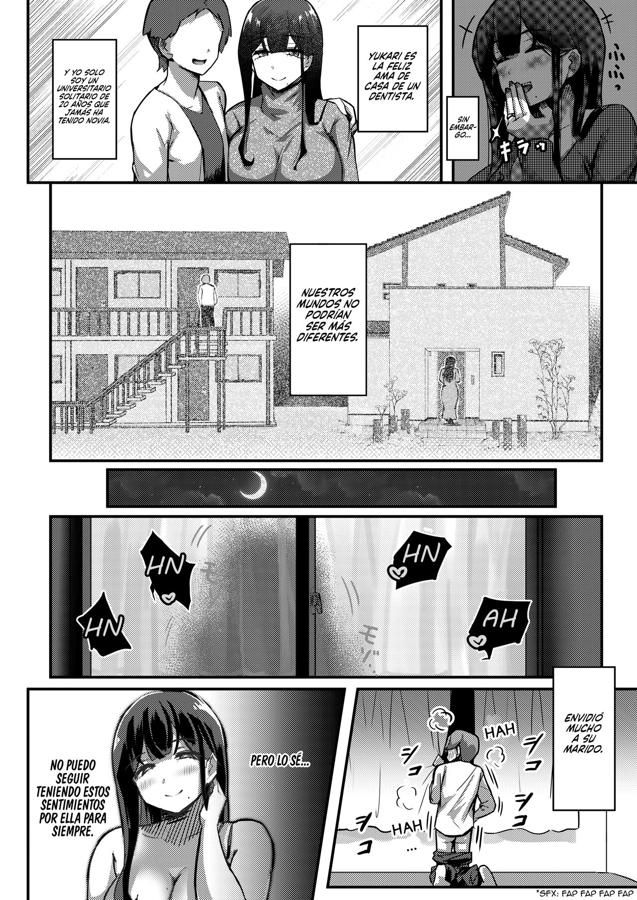 Otonari-san no Muchimuchi Wakazuma to Matching Shichatta Hanashi | Cómo me Emparejé con la Esposa Regordeta de mi Vecino page 4 full