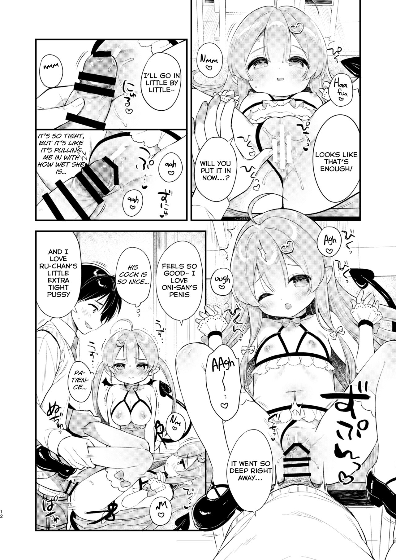 Totsugeki Futago Succubus-chan 2 | Attack of Succubus Twins 2 page 12 full