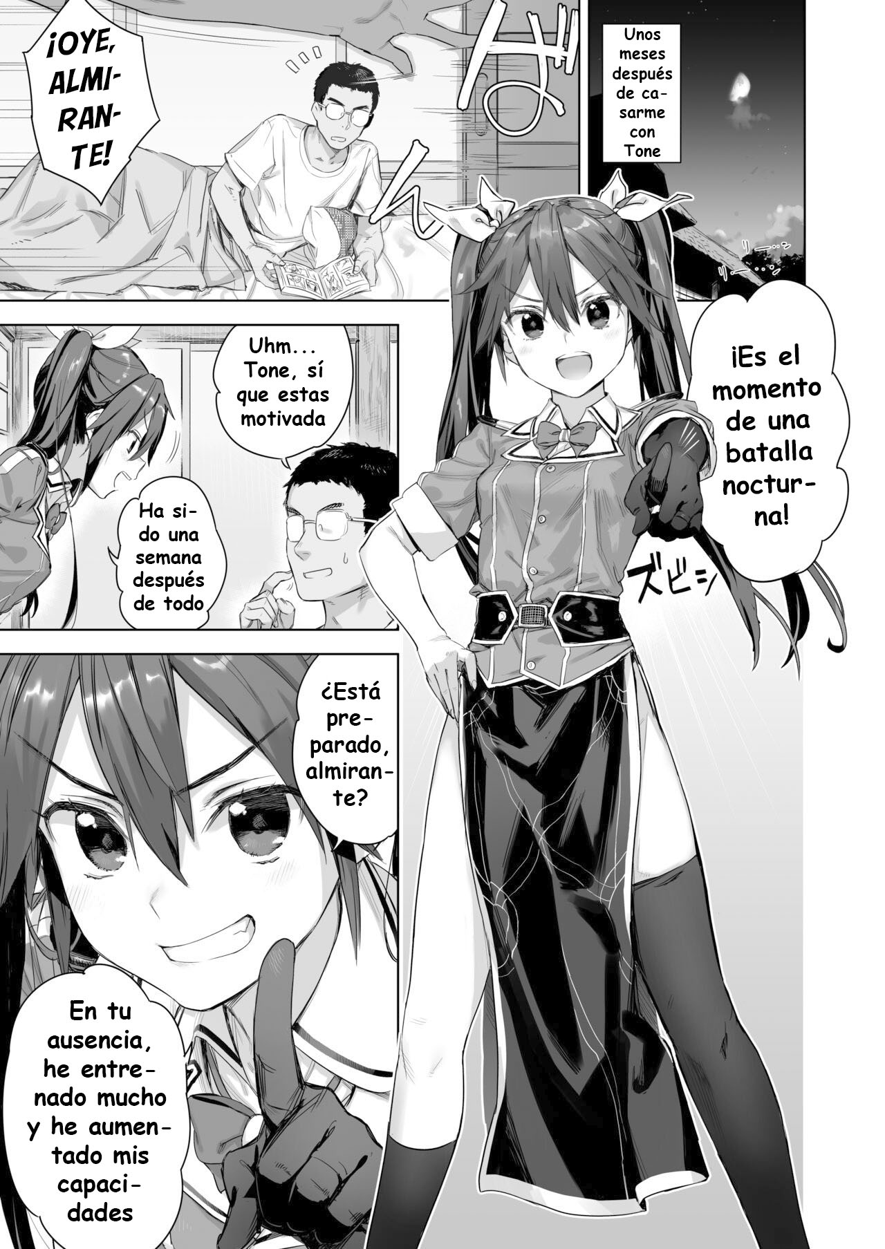 Teitoku yo Wagahai to Yasen de Jissen ja | Hey Admiral! Practice night battles with me! page 2 full