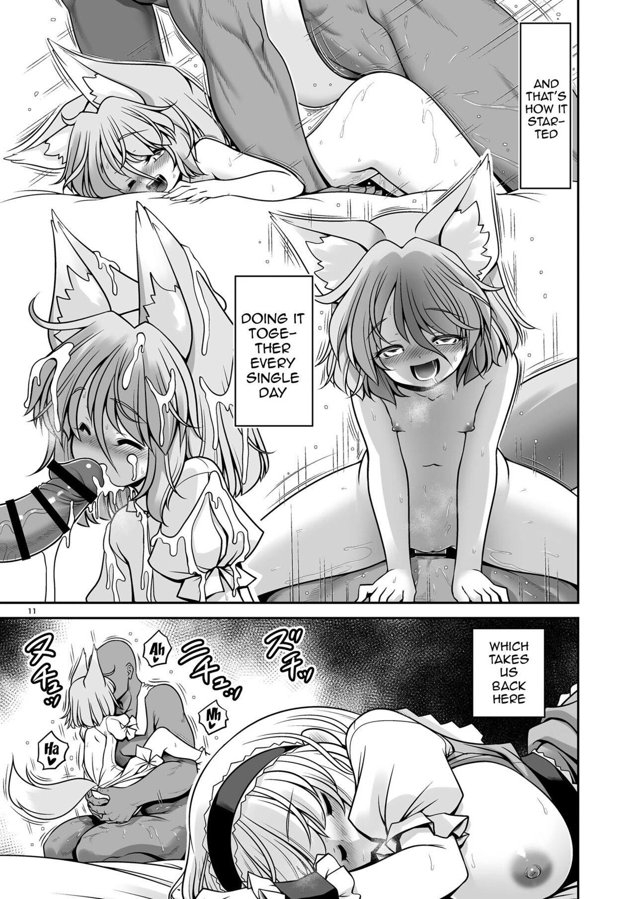 Okasare Machi no Hatsujou Onna o Nanjuunin to Yarasete Kureru Tsukasa-chan no Warudakumi page 11 full
